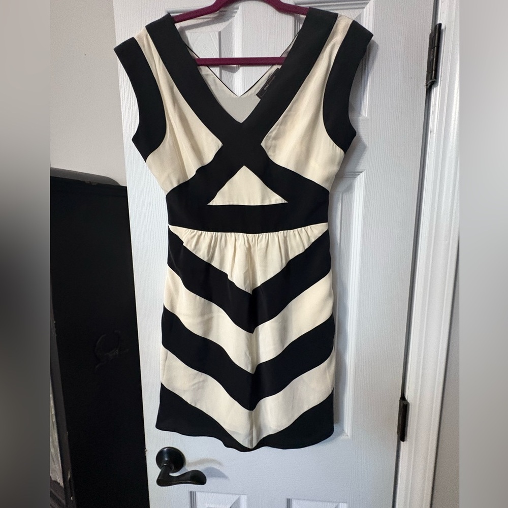 BCBGMaxAzria Black and White Dress